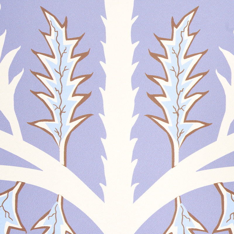 Schumacher Thistle Lavender Wallpaper - Eade's Wallpaper