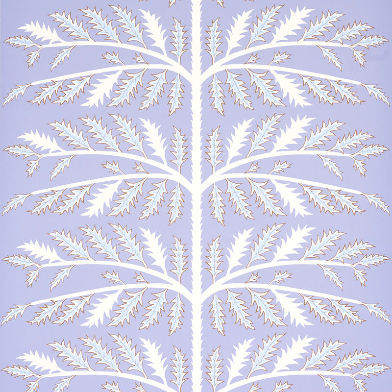 Schumacher Thistle Lavender Wallpaper - Eade's Wallpaper