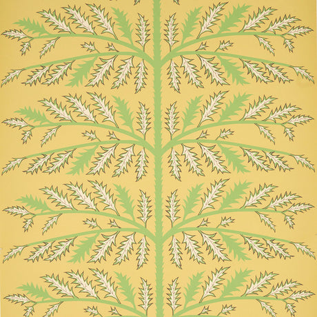 Schumacher Thistle Mustard Wallpaper - Eade's Wallpaper