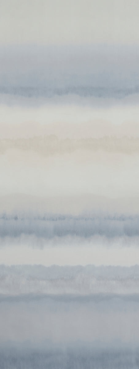 Schumacher Orissa Panel Blue & Natural Wallpaper - Eade's Wallpaper