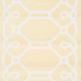 Schumacher Ziz Embroidered Sisal Neutral Wallpaper