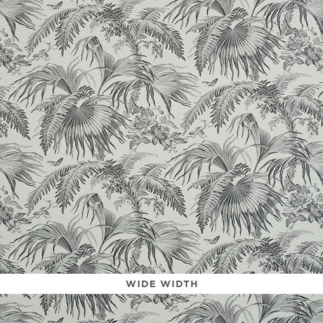 Schumacher Toile Tropique Black Wallpaper - Eade's Wallpaper