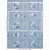 Schumacher Les Scenes Contemporaines Blue Wallpaper - Eade's Wallpaper