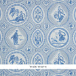 Schumacher Les Scenes Contemporaines Blue Wallpaper - Eade's Wallpaper