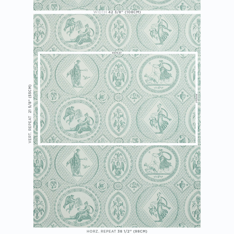 Schumacher Les Scenes Contemporaines Mineral Wallpaper - Eade's Wallpaper