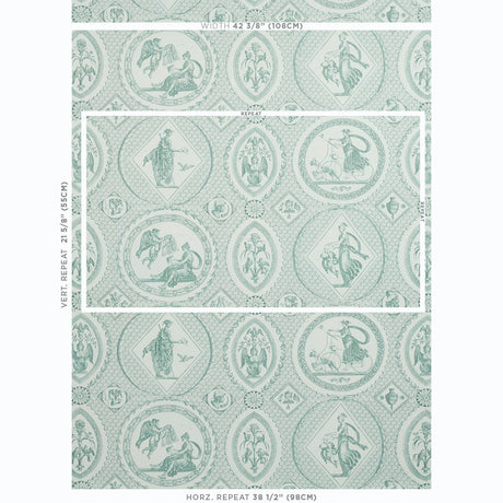 Schumacher Les Scenes Contemporaines Mineral Wallpaper - Eade's Wallpaper