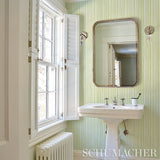 Schumacher Sketched Stripe Yellow Wallpaper - Eade's Wallpaper