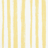 Schumacher Sketched Stripe Yellow Wallpaper - Eade's Wallpaper