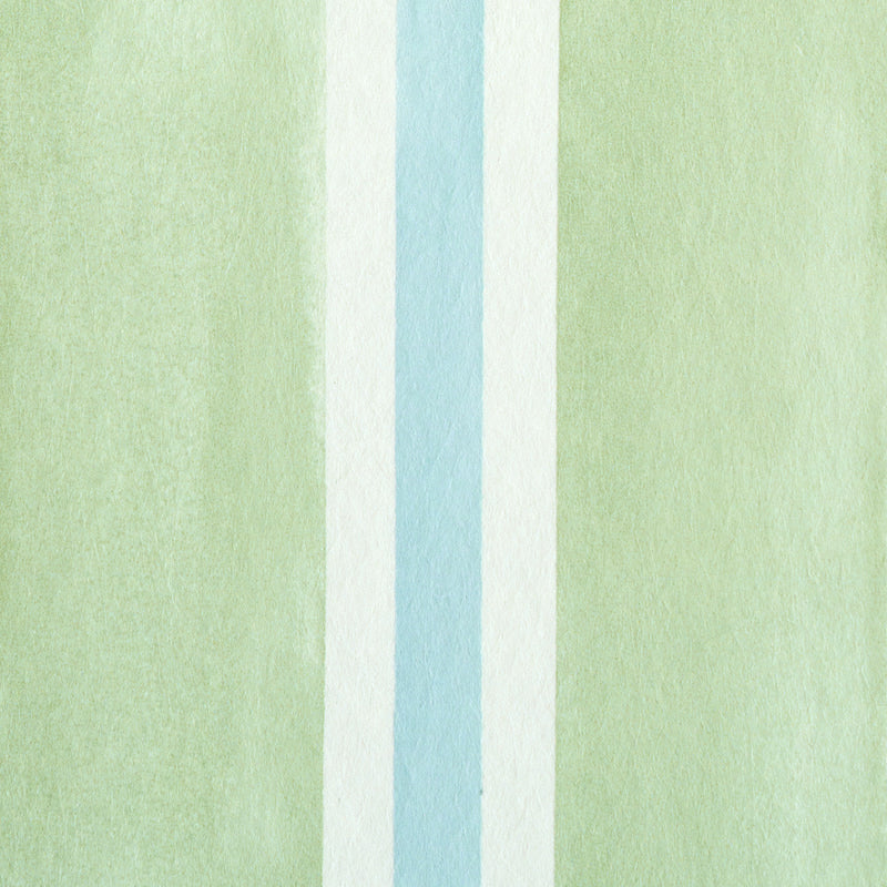 Schumacher Watercolor Stripe Leaf Wallpaper