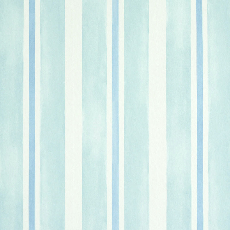 Schumacher Watercolor Stripe Mineral Wallpaper