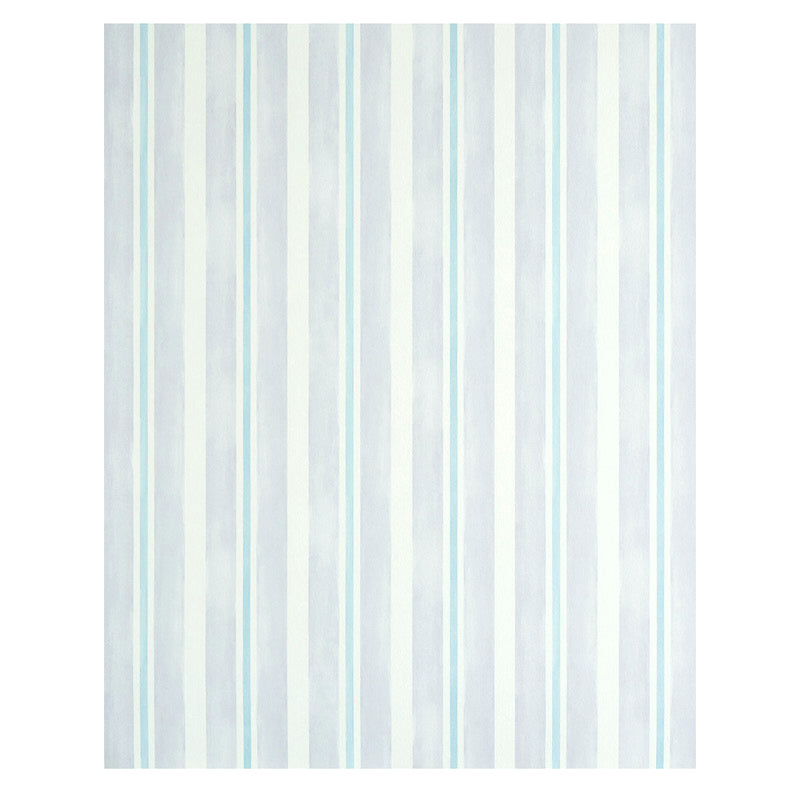 Schumacher Watercolor Stripe Lavender Wallpaper