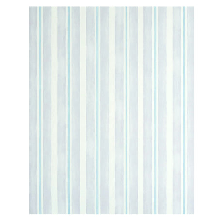 Schumacher Watercolor Stripe Lavender Wallpaper