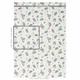 Schumacher Maryam Vine Sky & Plum Wallpaper - Eade's Wallpaper