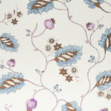 Schumacher Maryam Vine Sky & Plum Wallpaper - Eade's Wallpaper