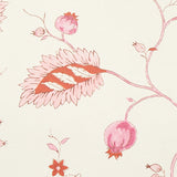 Schumacher Maryam Vine Pink & Red Wallpaper