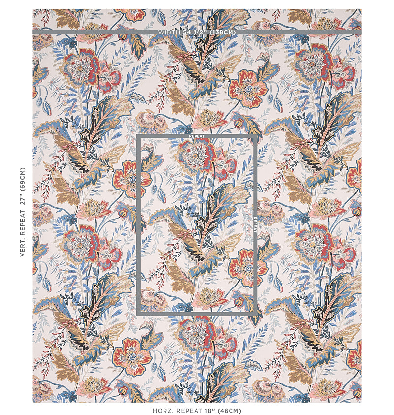 Schumacher Sandoway Vine Document Wallpaper - Eade's Wallpaper