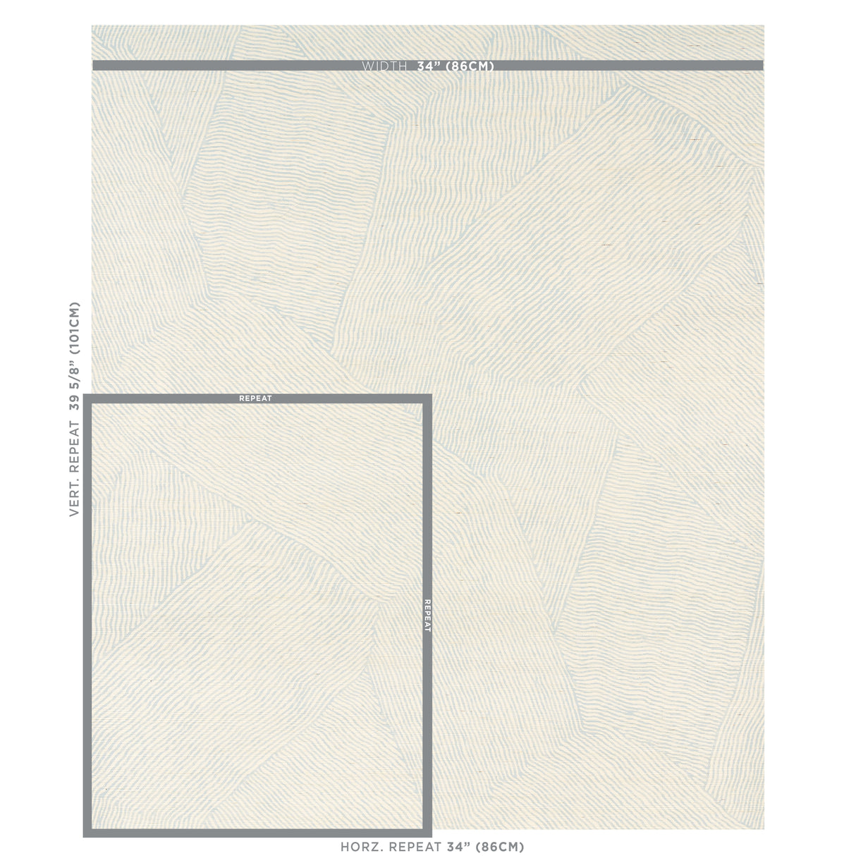 Schumacher Burnett Sisal Sky Wallpaper