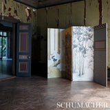 Schumacher Yashinoki Crane Panel Set Gold Wallpaper