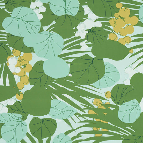 Schumacher Sea Grapes Palm Wallpaper - Eade's Wallpaper