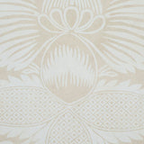 Schumacher Villandry Damask Print Neutral Wallpaper