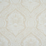 Schumacher Villandry Damask Print Neutral Wallpaper