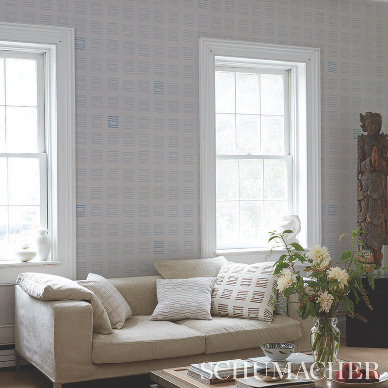 Schumacher Tiasquam Sky Wallpaper - Eade's Wallpaper