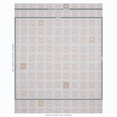 Schumacher Tiasquam Blush Wallpaper - Eade's Wallpaper