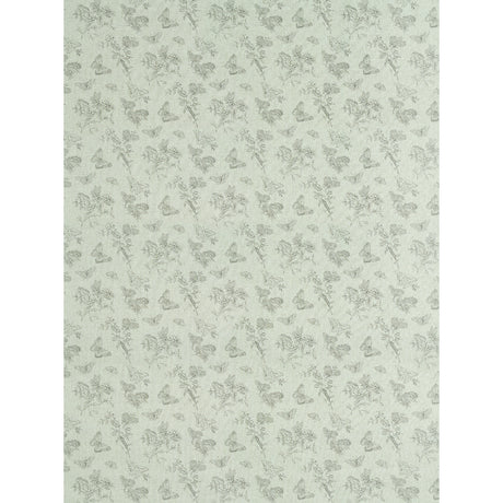 Schumacher Baudin Butterfly Linen Black Wallpaper