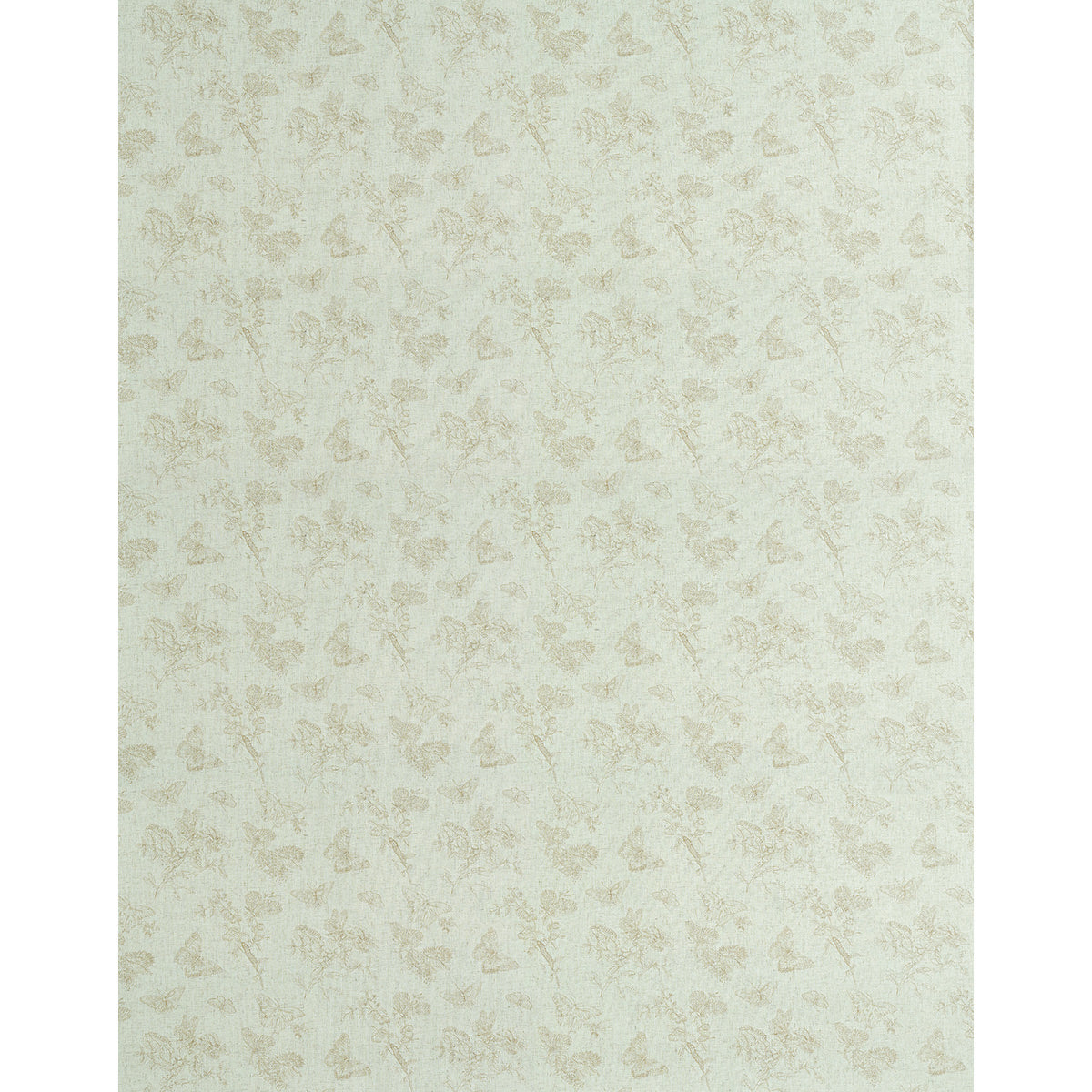 Schumacher Baudin Butterfly Linen Natural Wallpaper