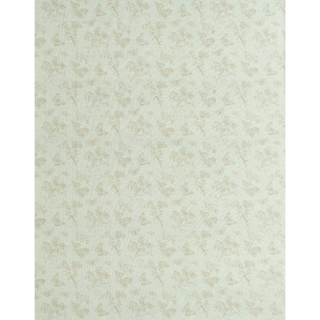 Schumacher Baudin Butterfly Linen Natural Wallpaper