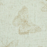 Schumacher Baudin Butterfly Linen Natural Wallpaper