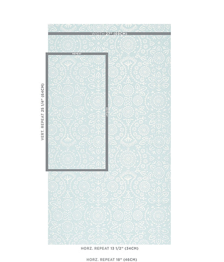 Schumacher Tiana Sky Wallpaper - Eade's Wallpaper