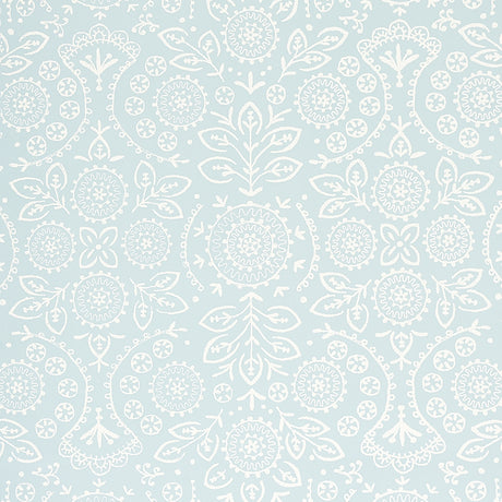 Schumacher Tiana Sky Wallpaper - Eade's Wallpaper