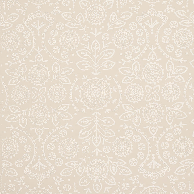 Schumacher Tiana Natural Wallpaper - Eade's Wallpaper