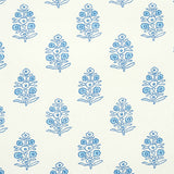 Schumacher Aditi Blue Wallpaper