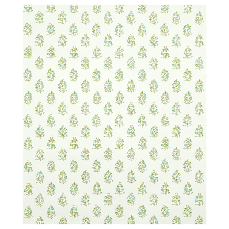 Schumacher Aditi Green Wallpaper