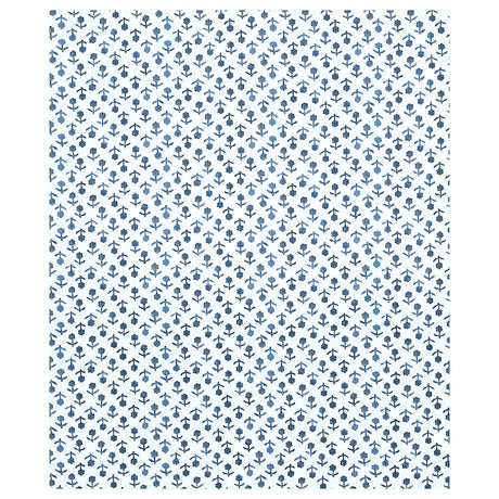 Schumacher Beatriz Indigo Wallpaper