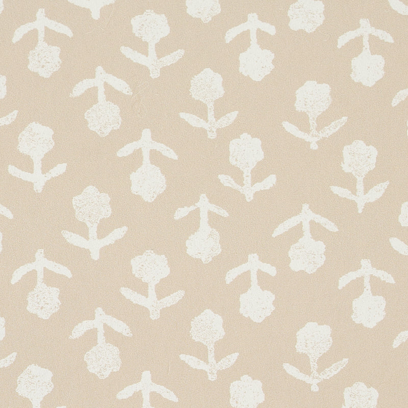 Schumacher Beatriz Natural Wallpaper