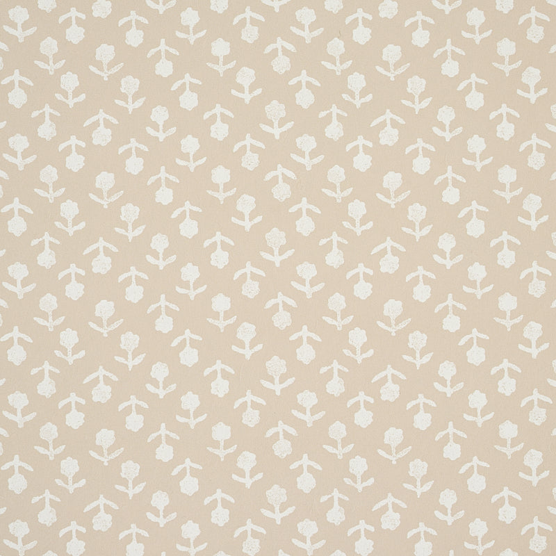 Schumacher Beatriz Natural Wallpaper