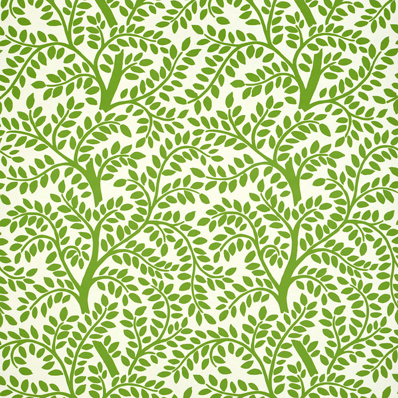Schumacher Temple Garden Ii Green Wallpaper - Eade's Wallpaper