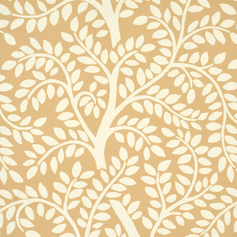 Schumacher Temple Garden Ii Sand Wallpaper - Eade's Wallpaper