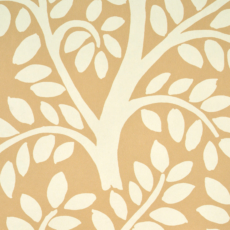 Schumacher Temple Garden Ii Sand Wallpaper - Eade's Wallpaper