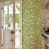 Schumacher Temple Garden Ii Sand Wallpaper - Eade's Wallpaper