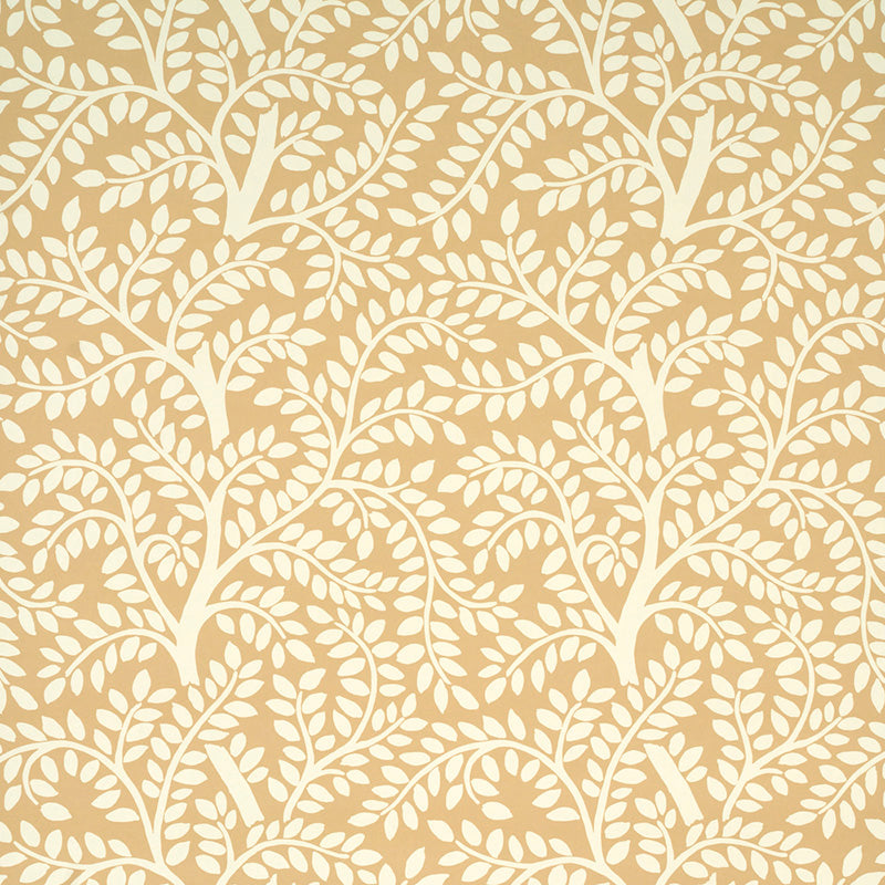 Schumacher Temple Garden Ii Sand Wallpaper - Eade's Wallpaper