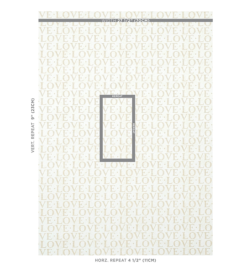 Schumacher A Love Supreme Neutral Wallpaper