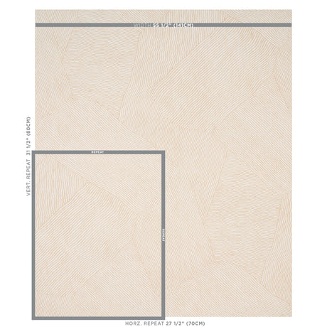 Schumacher Burnett Natural Wallpaper