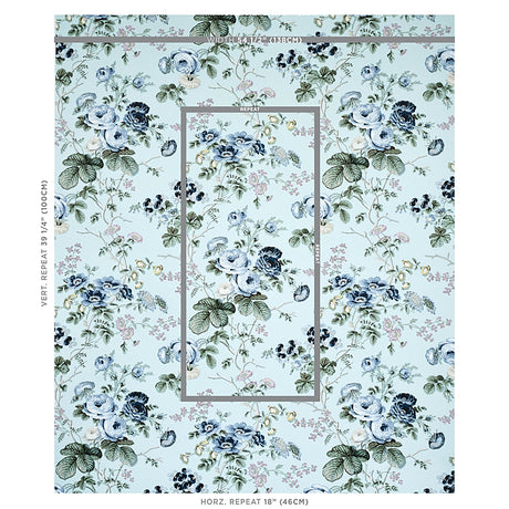 Schumacher Salisbury Celadon Wallpaper - Eade's Wallpaper