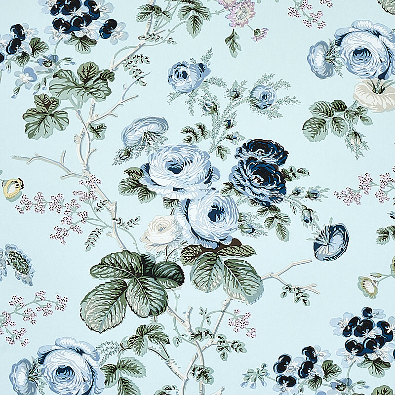Schumacher Salisbury Celadon Wallpaper - Eade's Wallpaper