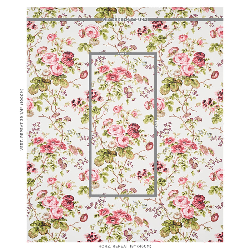 Schumacher Salisbury Garnet Wallpaper - Eade's Wallpaper
