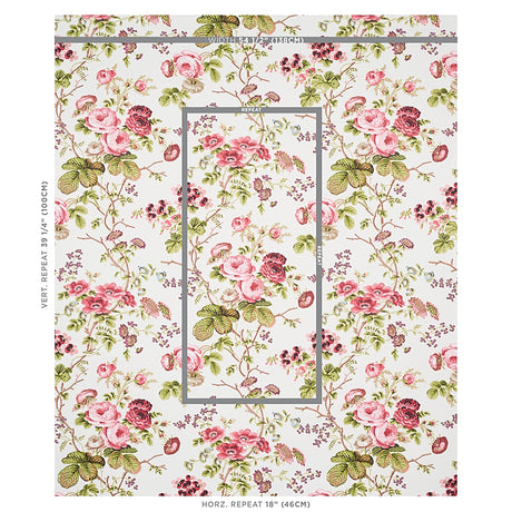 Schumacher Salisbury Garnet Wallpaper - Eade's Wallpaper